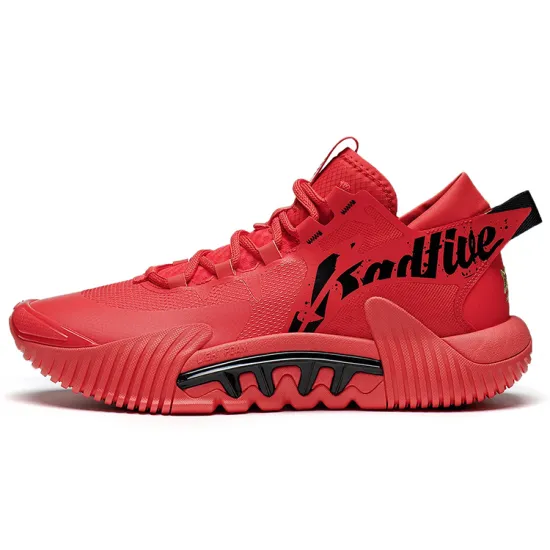 LINING Badfive 2 Low Basketball Shoes Men Low-Top Li-Ning Red