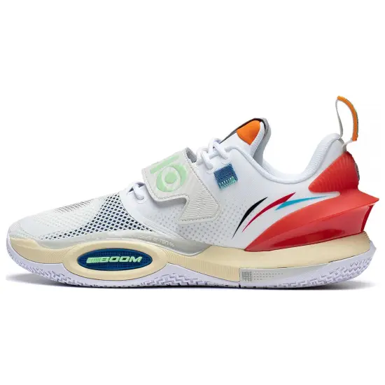 LINING All City 10 V2 Basketball Shoes Men Low-Top Standard White/Antarctic Gray