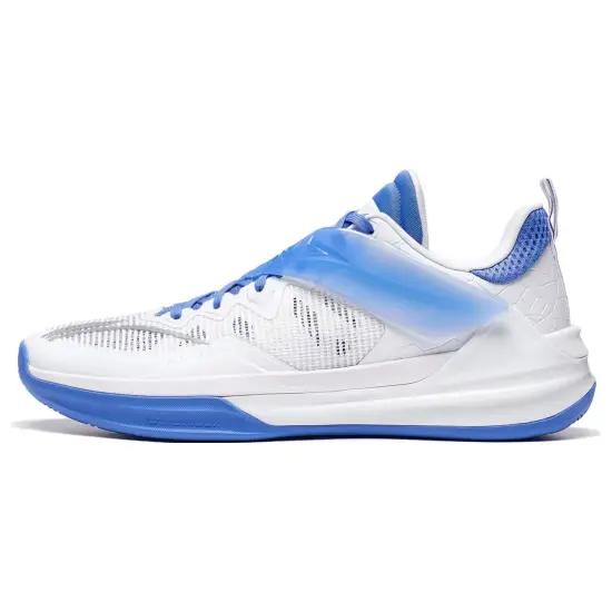 LINING Liren3 TEAM Basketball Shoes Men Low-Top White Blue