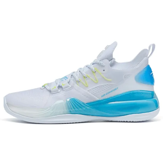 XTEP Jeremy Lin 2 Basketball Shoes Men Mid-Top New White/Carolina Blue