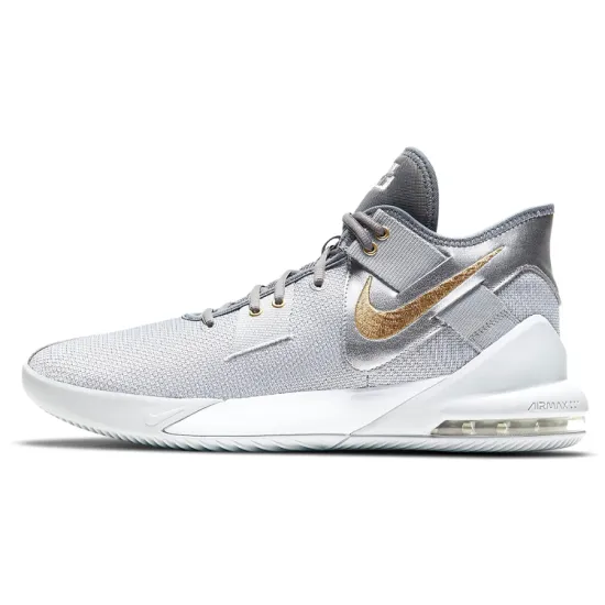 Nike Air Max Impact 2 Basketball Shoes Men Mid-top Silver/Gold