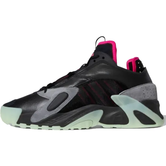 Adidas Originals Streetball Basketball Shoes Men Low-top Black/Green