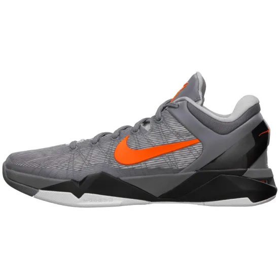 Nike Zoom Kobe 7 Basketball Shoes Men Low-top Wolf Gray/orange/cool Gray/black/white