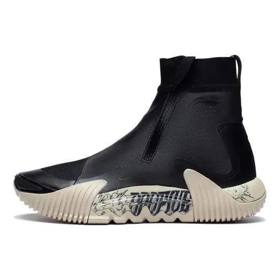 LINING Badfive 2 Basketball Shoes Men High-Top Black