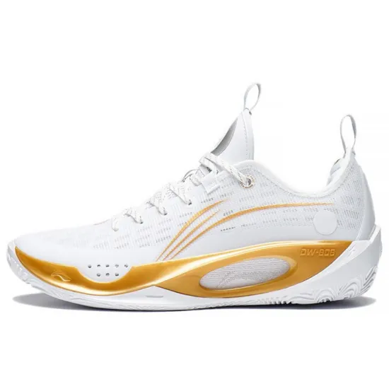 LINING Wade 808 2 Basketball Shoes Men Low-Top Standard White/Red Gold