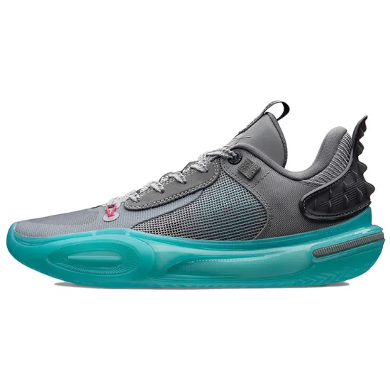 LINING All City 11 Basketball Shoes Men Low-Top Snow Gray