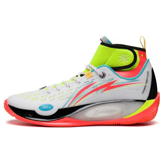LINING 808 2 ULTRA Basketball Shoes Men High-Top White/Green/Red