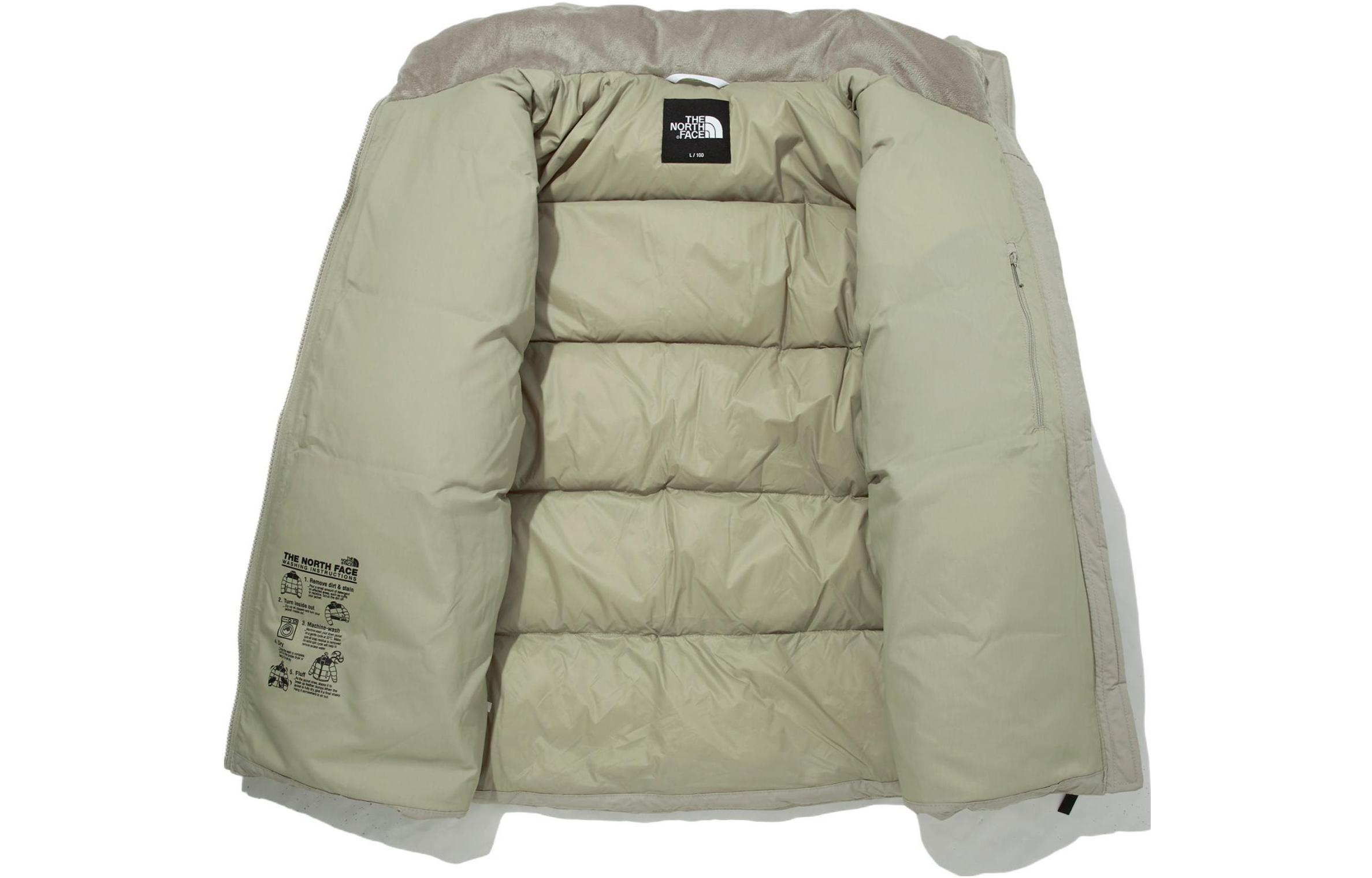 Куртка The North Face LOFTY Logo (бежевая) — фото 3
