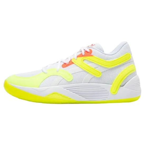 PUMA Trc Blaze Basketball Shoes Men Low-top White/yellow