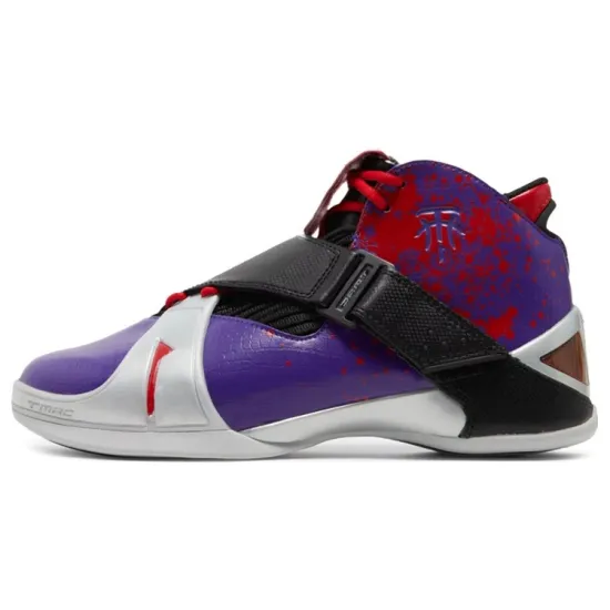 Adidas T Mac 5 Basketball Shoes Men Mid-top Purple/red/black