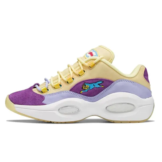 Reebok Question Low BBC Ice Cream Running Dog Yellow Purple