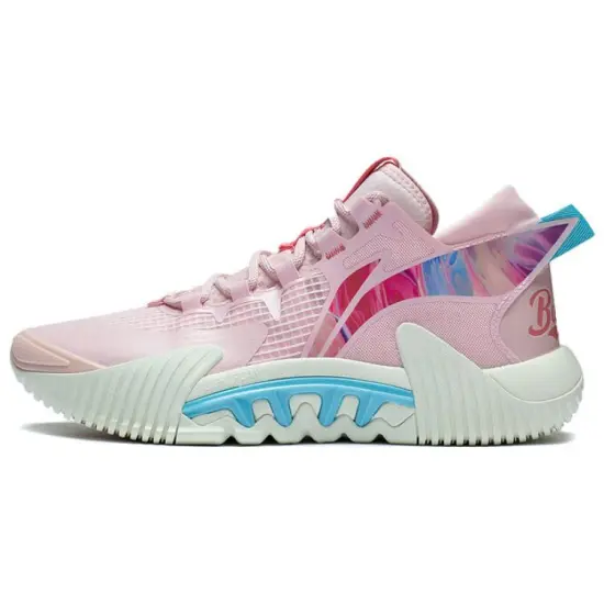 LINING Badfive 2 Low Basketball Shoes Men Low-Top Pink