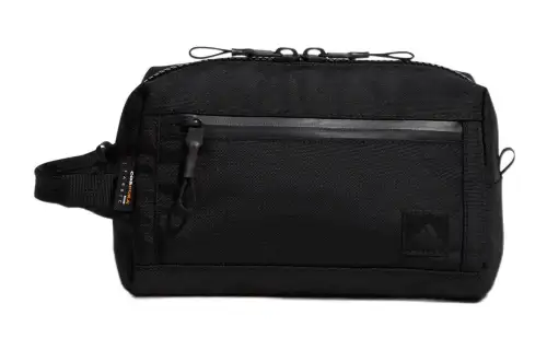Adidas Double Zip Closure Nylon Handbag Regular Men's Black