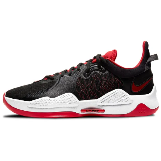 Nike PG 5 Basketball Shoes Men Low-top Black/Red/White