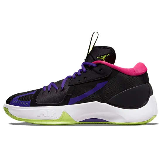Jordan Zoom Separate Basketball Shoes Men Low-top Black/purple