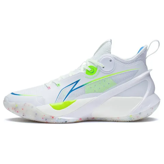 LINING SONIC 10 Basketball Shoes Men Mid-Top Standard White