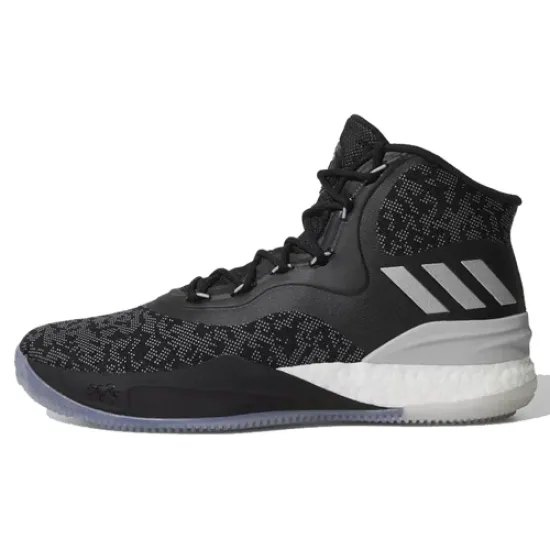 Adidas D Rose 8 Basketball Shoes Unisex Mid-top Black/white