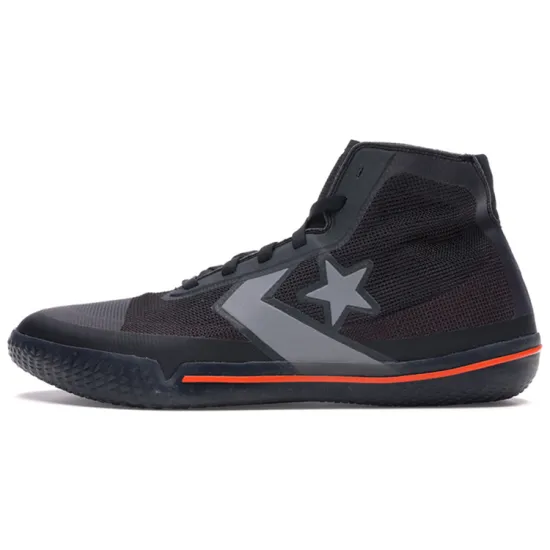 Converse All Star Pro Bb Black Silver Orange