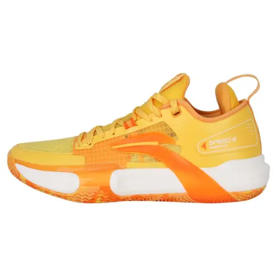 LiNing Speed 9 Premium PRM Anti Slip Wear Resistant Low Top Basketball Shoes Men's Yellow White