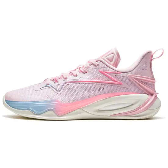XTEP Light Attack 2 Generations Basketball Shoes Men Low-Top Pink Blue