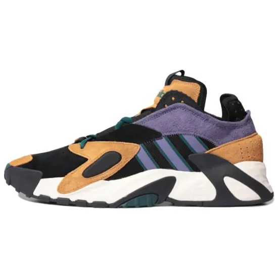 Adidas Originals Streetball Basketball Shoes Unisex Low-top Yellow/purple/black