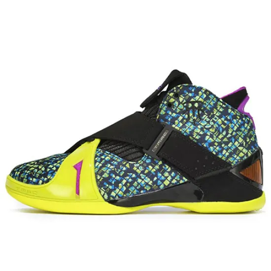 Adidas T Mac 5 Basketball Shoes Men Mid-top Black/yellow/purple