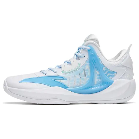 ANTA Hussars 8 Basketball Shoes Men Low-Top White Blue