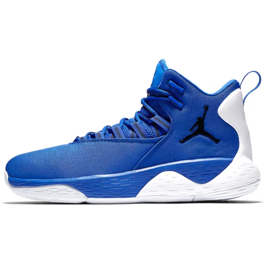 Jordan Super.Fly MVP Basketball Shoes Men High-top White/Royal Blue/Fern Green