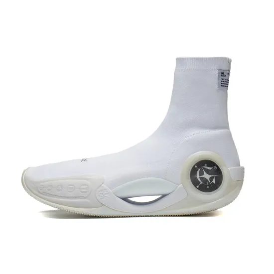 LINING WOW 9 Basketball Shoes Men High-Top Standard White