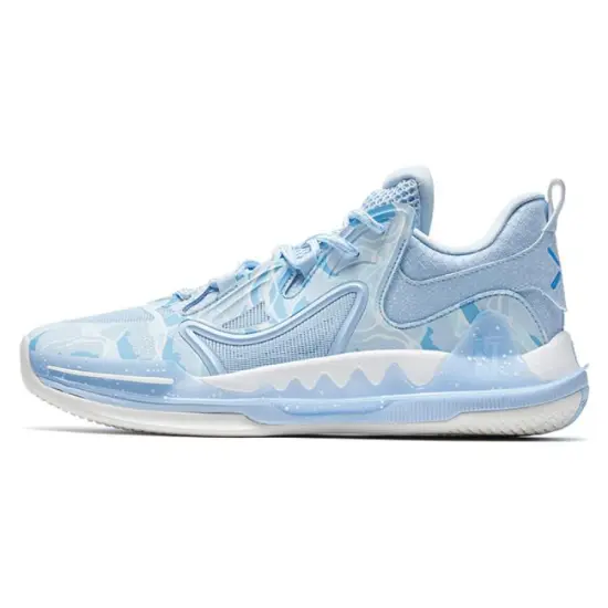 XTEP Melee 1 V2 Basketball Shoes Men Low-Top Blue White