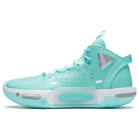 LINING Shadow 4 Basketball Shoes Men Mid Top Electric Blue/White