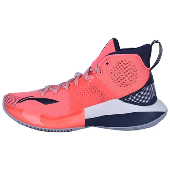 LINING SONIC 7 Basketball Shoes Men High-Top Orange