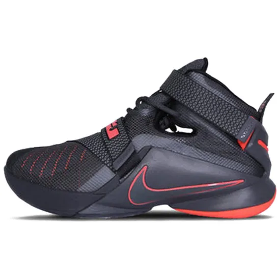 Nike Zoom Soldier 9 Basketball Shoes Men Mid-top Black/Red
