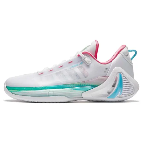 ANTA GH4 Basketball Shoes Men Low-Top White Blue Red
