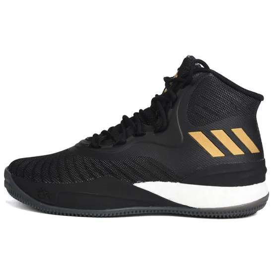 Adidas D Rose 8 Basketball Shoes Men Mid-top Black/Gold