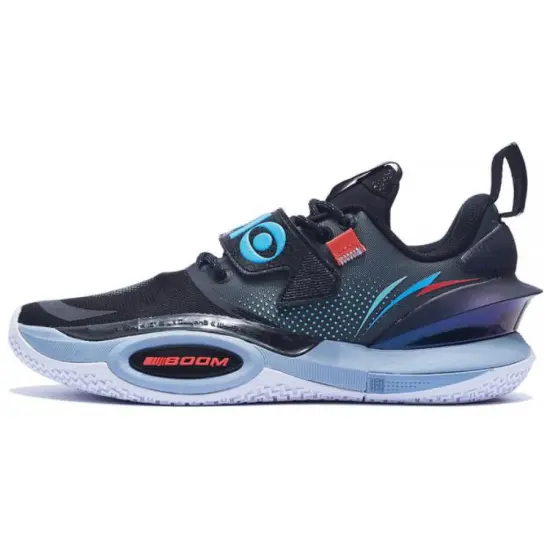 LINING All City 10 V2 Basketball Shoes Men Low-Top Black/Thunderstorm Gray