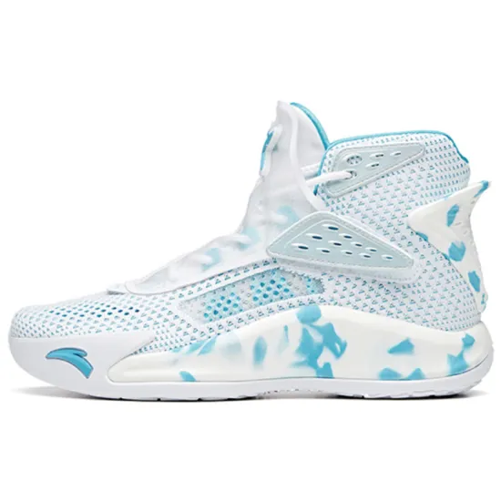ANTA Kt5 Basketball Shoes Men High-Top White Blue