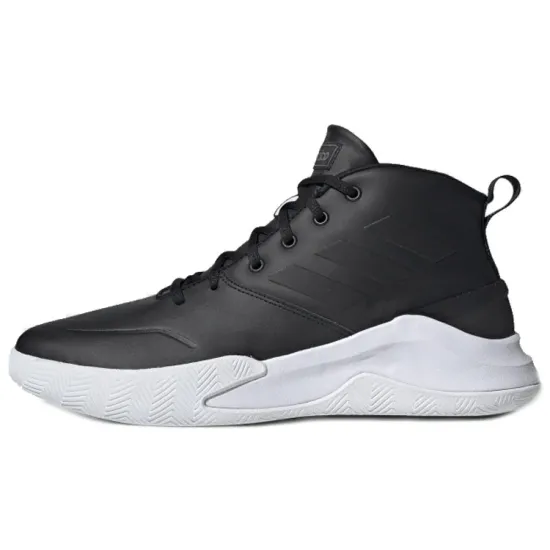 adidas OwnTheGame Basketball Shoes Men Mid-top Black