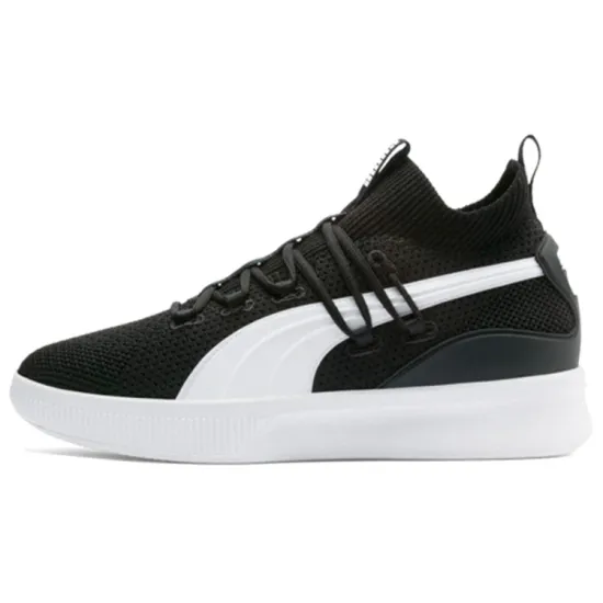 PUMA Clyde Court Basketball Shoes Men Mid-top Black/white