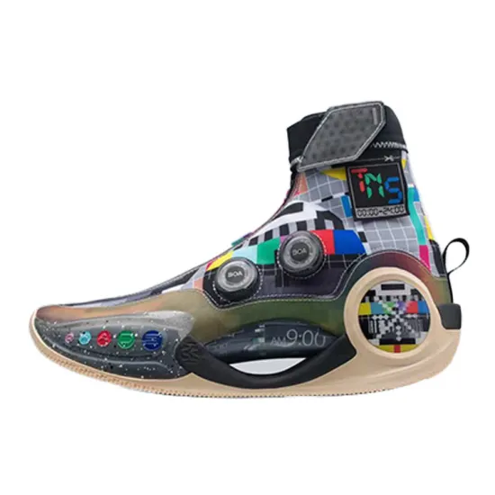 LINING WOW 9 Infinity Basketball Shoes Men High Top Black/Multicolor