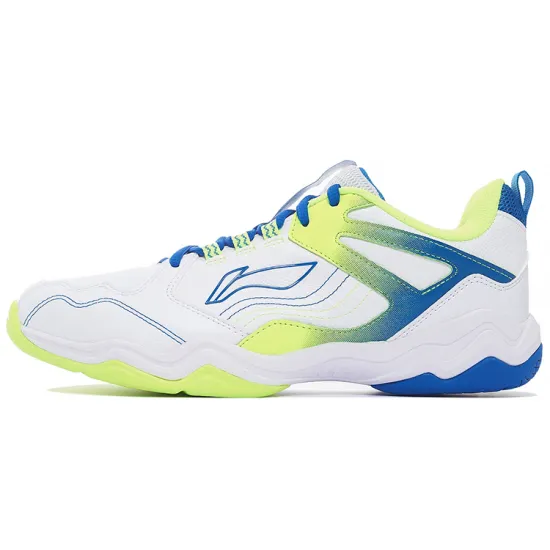 LINING Sound Waves Badminton Shoes Unisex Low-Top Standard White/Pale Blue