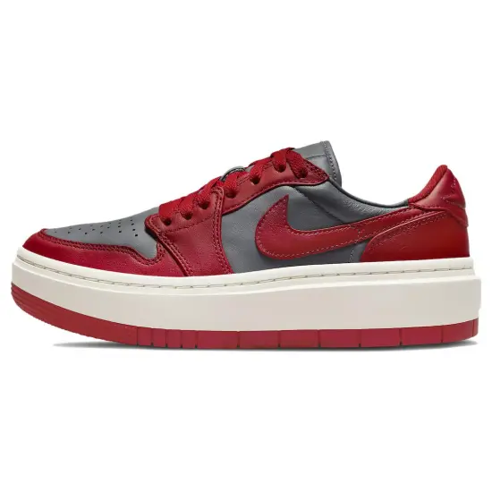 Jordan 1 Elevate Low Dark Grey Varsity Red Women's