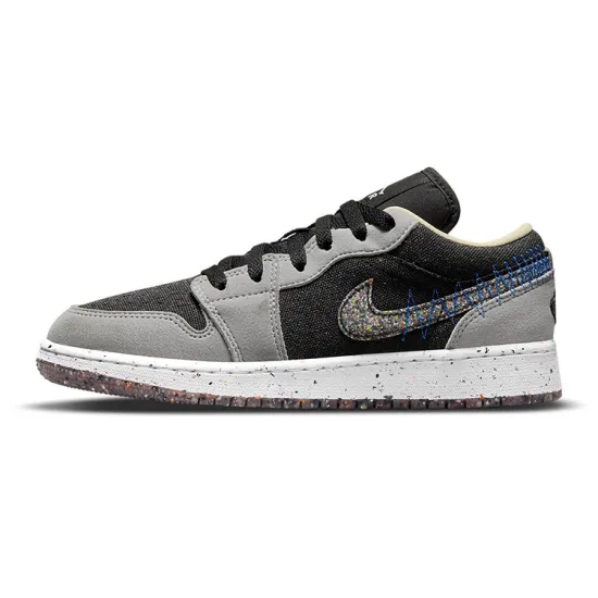 Jordan 1 Low SE Crater Grey Black GS