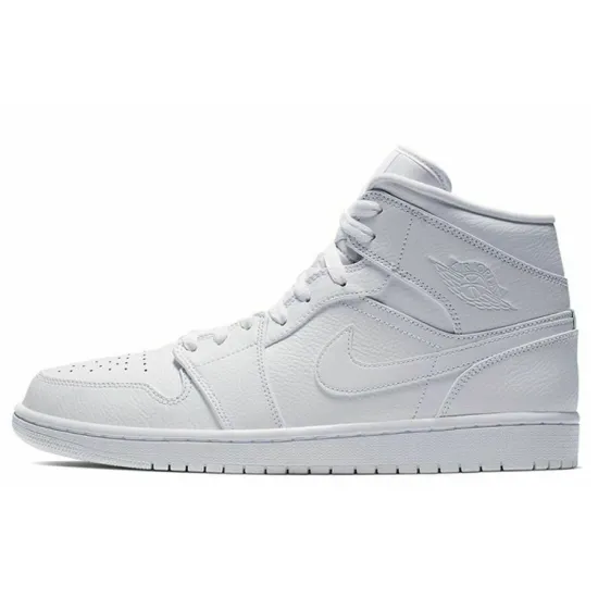 JORDAN 1 Mid Triple White 2019