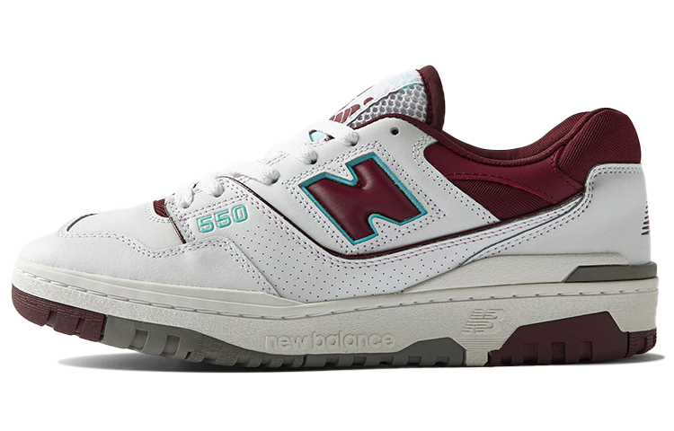 New Balance NB 550 White Burgundy