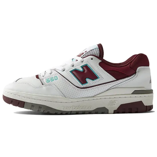 New Balance 550 Burgundy Cyan