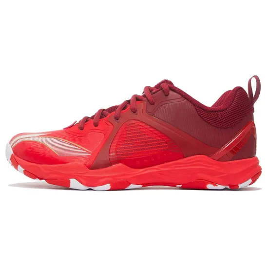 LiNing Ranger6 LITE Cushioned Slip Resistant Abrasion Resistant Low Top Badminton Shoes Unisex Red