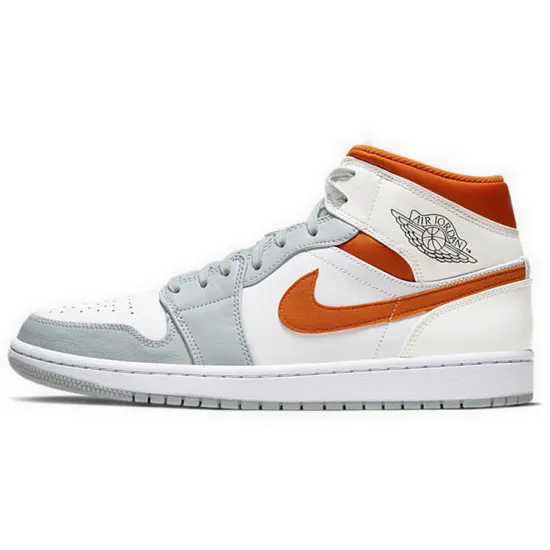 Jordan 1 Mid Starfish Pure Platinum