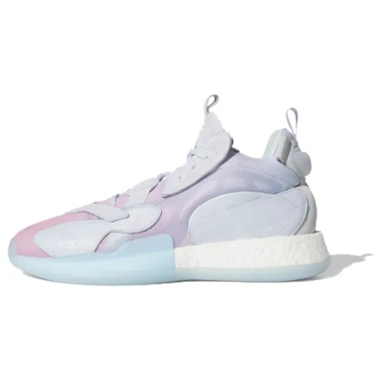 Adidas ZoneBoost Vintage Basketball Shoes Men Mid-top Blue/pink