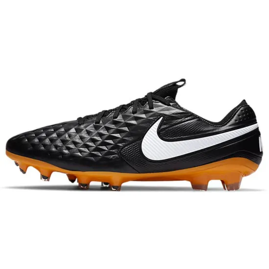 Nike Tiempo Legend 8 Football Shoes Unisex Low-top Black/White/Orange
